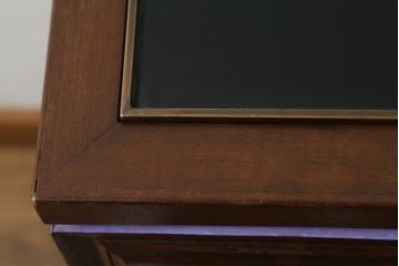 イギリスビンテージ　マホガニー材　気品と個性が感じられるコーナーデスク(コンソールテーブル、ワークデスク、在宅ワーク、在宅用、ヴィンテージ)(R-057683)