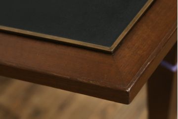 イギリスビンテージ　マホガニー材　気品と個性が感じられるコーナーデスク(コンソールテーブル、ワークデスク、在宅ワーク、在宅用、ヴィンテージ)(R-057683)