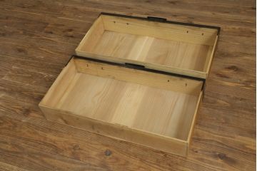 和製アンティーク　美品　秋田　黒漆塗りが艶やかで美しい小箪笥(収納箪笥、サイドチェスト、時代箪笥、引き出し)(R-057706)