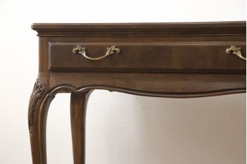 中古　美品　DREXEL HERITAGE(ドレクセルヘリテイジ)　上品な意匠が魅力的なコンソールテーブル(サイドテーブル、作業台、引き出し)(R-057713)
