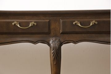 中古　美品　DREXEL HERITAGE(ドレクセルヘリテイジ)　上品な意匠が魅力的なコンソールテーブル(サイドテーブル、作業台、引き出し)(R-057713)