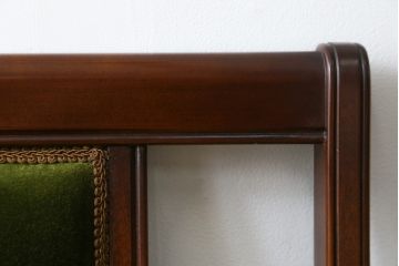 中古　美品　神戸洋家具　メープル不二屋　上品な佇まいが魅力的なアームチェア(ダイニングチェア、1P、一人掛け)(R-057731)