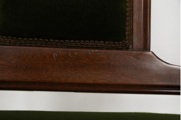 中古　美品　神戸洋家具　メープル不二屋　上品な佇まいが魅力的なアームチェア(ダイニングチェア、1P、一人掛け)(R-057731)