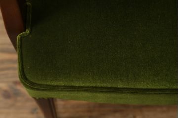 中古　美品　神戸洋家具　メープル不二屋　上品な佇まいが魅力的なアームチェア(ダイニングチェア、1P、一人掛け)(R-057731)