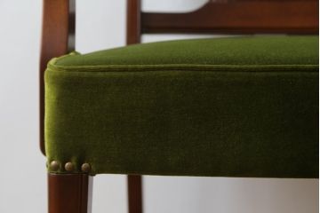 中古　美品　神戸洋家具　メープル不二屋　上品な佇まいが魅力的なアームチェア(ダイニングチェア、1P、一人掛け)(R-057731)