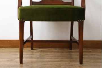 中古　美品　神戸洋家具　メープル不二屋　上品な佇まいが魅力的なアームチェア(ダイニングチェア、1P、一人掛け)(R-057731)