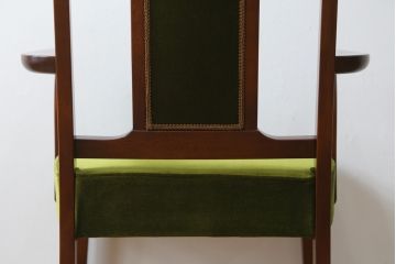 中古　美品　神戸洋家具　メープル不二屋　上品な佇まいが魅力的なアームチェア(ダイニングチェア、1P、一人掛け)(R-057731)