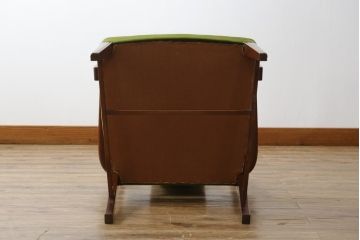 中古　美品　神戸洋家具　メープル不二屋　上品な佇まいが魅力的なアームチェア(ダイニングチェア、1P、一人掛け)(R-057731)