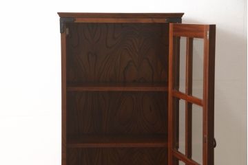 中古　美品　岩谷堂箪笥　お部屋に取り入れやすいスリムなキャビネット(ブックケース、本箱、収納棚、飾り棚、縦型箪笥、引き出し)(R-057741)