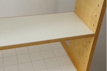 中古　美品　特注品　チェリー材　両面使いで使い勝手抜群のキッチンカウンターキャビネット(食器棚、収納棚、戸棚)(R-057749)