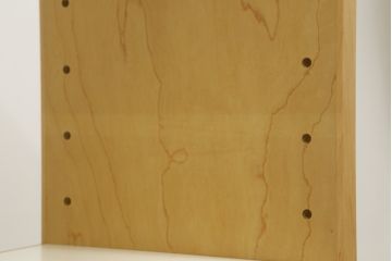中古　美品　特注品　チェリー材　両面使いで使い勝手抜群のキッチンカウンターキャビネット(食器棚、収納棚、戸棚)(R-057749)