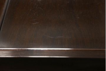 中古　特大六尺　花梨(カリン)材　品のある佇まいが美しい飾り棚(茶棚、収納棚、戸棚、唐木)(R-057750)