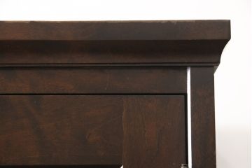 中古　北海道民芸家具　鏡付き　ワードローブの上段のみをリメイク!取り入れやすいサイズに生まれ変わる収納棚(本箱、下駄箱、ブックケース、本箱、キャビネット、戸棚)(R-057752)