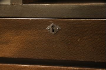 和製アンティーク　レトロで変わったデザインの本棚(飾り棚、収納棚、戸棚、キャビネット)(R-057756)