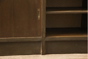 和製アンティーク　レトロで変わったデザインの本棚(飾り棚、収納棚、戸棚、キャビネット)(R-057756)