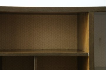 和製アンティーク　レトロで変わったデザインの本棚　(R-057756)