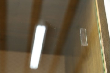 和製アンティーク　レトロで変わったデザインの本棚　(R-057756)