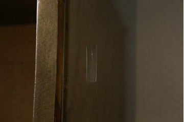 和製アンティーク　レトロで変わったデザインの本棚　(R-057756)