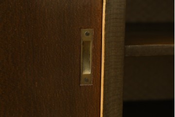 和製アンティーク　レトロで変わったデザインの本棚　(R-057756)