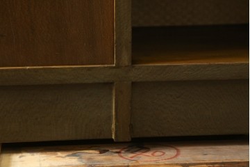 和製アンティーク　レトロで変わったデザインの本棚　(R-057756)