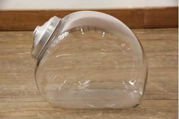 アンティーク雑貨　当時物　昭和レトロ　6連猫瓶(ガラス瓶、菓子瓶、菓子びん、菓子ビン)(R-057760)