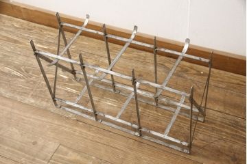 アンティーク雑貨　当時物　昭和レトロ　6連猫瓶(ガラス瓶、菓子瓶、菓子びん、菓子ビン)(R-057760)