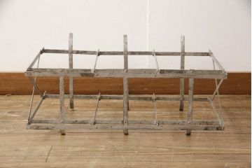 アンティーク雑貨　当時物　昭和レトロ　6連猫瓶(ガラス瓶、菓子瓶、菓子びん、菓子ビン)(R-057760)