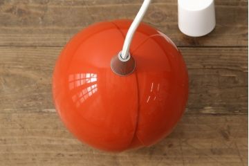 昭和レトロ　松下電工(ナショナル)　レトロポップでかわいらしいチューリップ照明(ペンダントライト、天井照明、シェード、吊り下げ照明)(R-057761)