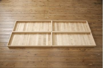 中古　和歌山　金色に輝く引き戸と透かしがアクセントの紀州総桐箪笥(定価約100万円)(並厚、桐たんす、着物箪笥、和タンス、引き出し)(R-057765)