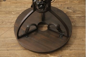 フランスアンティーク　アールヌーヴォー期　ミューラー兄弟(Muller Freres Luneville)　CHAPCLLE NANCY　ヴィトリフィカシオン彩　上質な空間を演出するフロアスタンド(スタンドライト、フロア照明、アールヌーボー)(定価約350万円)(R-057766)