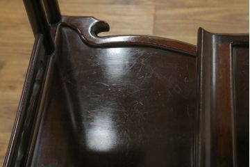 中古　民芸家具　花梨(カリン、唐木)　深みのある色合いが美しい飾り棚(戸棚、茶棚、違い棚)(R-057784)