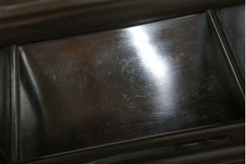 中古　民芸家具　花梨(カリン、唐木)　深みのある色合いが美しい飾り棚(戸棚、茶棚、違い棚)(R-057784)