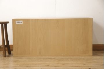 中古　美品　特注　会津松本(會津松本)　南部鉄器の取っ手が味わい深い雰囲気を醸し出す三つ重ね総桐箪笥・上段(着物たんす、桐タンス、衣装箪笥、チェスト)(R-057802)