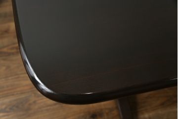 中古　美品　松本民芸家具　クラシカルな脚がおしゃれなT型食卓(ダイニングテーブル、4人掛け、6人掛け)(R-057807)