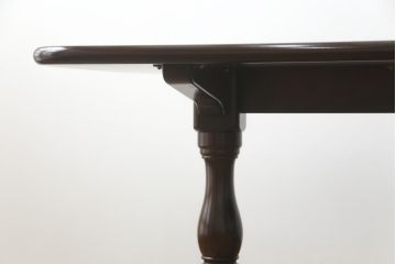 中古　美品　松本民芸家具　クラシカルな脚がおしゃれなT型食卓(ダイニングテーブル、4人掛け、6人掛け)(R-057807)