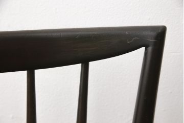 中古　美品　松本民芸家具　220F型　シックな佇まいが魅力的なチェア2脚セット(ダイニングチェア、板座チェア、椅子)(R-057809)