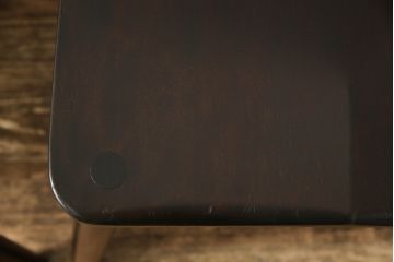 中古　美品　松本民芸家具　220F型　シックな佇まいが魅力的なチェア2脚セット(ダイニングチェア、板座チェア、椅子)(R-057809)
