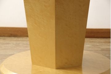 中古　美品　松創　バーズアイメープル　シンプルで洗練されたデザインのダイニングテーブル(定価約55万円)(2人掛け、ラウンドテーブル)(R-057818)
