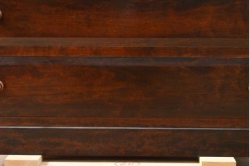 中古　松本民芸家具　天板リメイク　和・洋問わずに取り入れやすいシンプルなローチェスト(ローボード、テレビ台、衣装箪笥、整理箪笥、引き出し)(R-057830)
