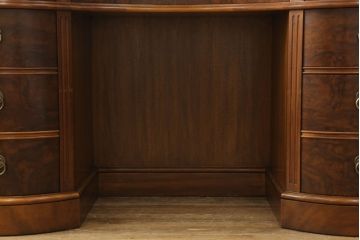 中古　美品　DREXEL HERITAGE(ドレクセルヘリテイジ)　Cameo Classics(キャメオクラシックス)　高級感溢れるキドニーデスク(定価約170万円)(両袖デスク、机、在宅ワーク、在宅用ワークデスク、カウンターテーブル)(R-057850)