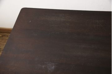中古　美品　松本民芸家具　シンプルなデザインが魅力的なダイニングテーブル(2人掛け)(R-057851)