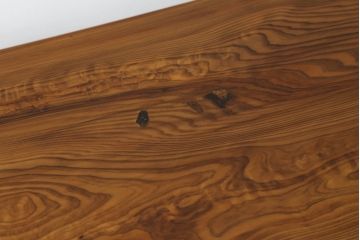 中古　美品　屋久杉無垢材　木の風合いを存分に堪能できる飾り棚(茶棚、茶箪笥、収納棚)(R-057855)