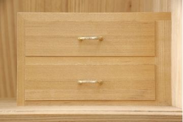中古　国産　コートなど大切な洋服の収納に! 高級総桐箪笥ワードローブ(洋服箪笥、桐たんす、衣装タンス)(R-057856)