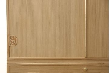 中古　国産　コートなど大切な洋服の収納に! 高級総桐箪笥ワードローブ(洋服箪笥、桐たんす、衣装タンス)(R-057856)