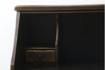 中古　飛騨産業　キツツキ　プロヴィンシャルシリーズ　上品なデザインと堅牢なつくりが魅力のライティングビューロー(定価約54万円)(ワークデスク、机、簿記机、在宅ワーク、在宅用チェスト)(R-057860)