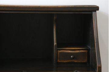 中古　飛騨産業　キツツキ　プロヴィンシャルシリーズ　上品なデザインと堅牢なつくりが魅力のライティングビューロー(定価約54万円)(ワークデスク、机、簿記机、在宅ワーク、在宅用チェスト)(R-057860)