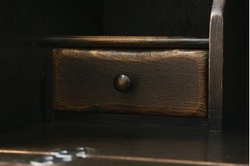 中古　飛騨産業　キツツキ　プロヴィンシャルシリーズ　上品なデザインと堅牢なつくりが魅力のライティングビューロー(定価約54万円)(ワークデスク、机、簿記机、在宅ワーク、在宅用チェスト)(R-057860)