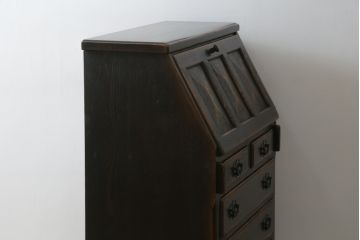 中古　飛騨産業　キツツキ　プロヴィンシャルシリーズ　上品なデザインと堅牢なつくりが魅力のライティングビューロー(定価約54万円)(ワークデスク、机、簿記机、在宅ワーク、在宅用チェスト)(R-057860)