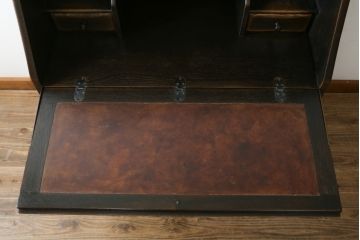 中古　飛騨産業　キツツキ　プロヴィンシャルシリーズ　上品なデザインと堅牢なつくりが魅力のライティングビューロー(定価約54万円)(ワークデスク、机、簿記机、在宅ワーク、在宅用チェスト)(R-057860)