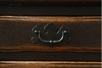 中古　飛騨産業　キツツキ　プロヴィンシャルシリーズ　上品なデザインと堅牢なつくりが魅力のライティングビューロー(定価約54万円)(ワークデスク、机、簿記机、在宅ワーク、在宅用チェスト)(R-057860)